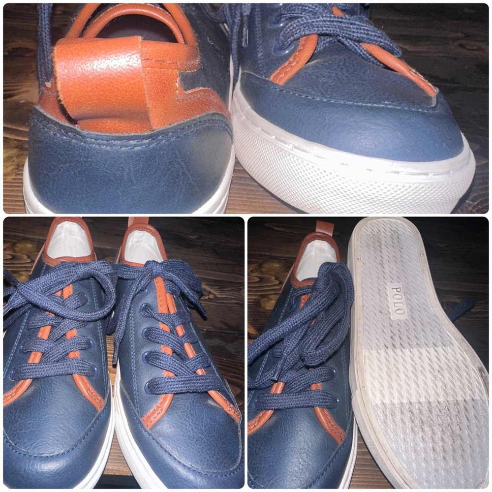 Polo by Ralph Lauren Kids' Blue and Orange Sneakers